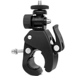 Camera Super Clamp Quick Release Pipe Bar Clamp Pipe Bike Clamp w/ 1/4"-20 Threaded Head for Gopro iPhone Light Camera Mic Monitor, Work on Music Stands/Microphone Stands/Motorcycle/Bike/Rod Bar