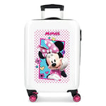 Disney Minnie Joy Multicoloured Cabin Suitcase 34x55x20 cm Rigid ABS Combination lock 34 Litre 2.6 Kg 4 Double Wheels Hand Luggage