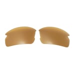 Walleva Brown Polarized Replacement Lenses For Oakley Flak 2.0 Sunglasses