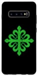 Coque pour Galaxy S10+ Ordre de l'emblème Alcantara Croix grecque