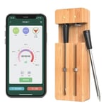 Trådløs kødtermometer, Smart Digital, Bluetooth-forbindelse, 2 stk Termometer
