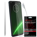 TECHGEAR [3 Pack] Screen Protectors for Motorola Moto G7 Plus, CLEAR LCD Film Screen Protectors Cover Guards Compatible with Moto G7 Plus