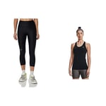 Under Armour Women HG Armour Hi Capri NS, Gym Leggings, Yoga Leggings & Women UA HeatGear Racer, Tight-Fit Women's Vest with Soft Feel