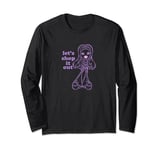 Bratz Purple Yasmin Line Art Lets Shop It Out Text Long Sleeve T-Shirt