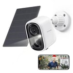 X-Sense Outdoor Camera Wireless, Home Security Camera, 1080P Cameras House Security with Solar Panel, PIR Motion Detection, 2-Way Audio, Color Night Vision, Siren Spotlight, Real-Time Alert, SD&Cloud