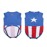 CERDÁ - for Fun Pets - Body Chien Captain America/Avengers - Licence Officielle Marvel