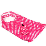 Reusable Eco-Friendly Shopping bag in a Bag Pink & White Polka Dot Design