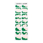 Love'n Layer Abstraction B Green Självhäftande nagellack