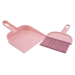 JIFNCR Mini Dustpan and Brush Set Small Broom and Dustpan Cleaning Set Cleaning for Table Desktop Counter Drawer Keyboard Car for Kids Adults,Pink