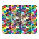 Mousepad Computer Notepad Office Purple Pixel Abstract from Color Cubes Blue Spectrum Digital Computer Presentation Home School Game Player Computer Worker Inch