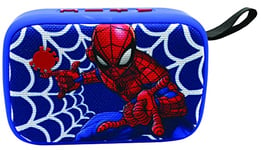 Lexibook - Marvel Spider-Man - Enceinte Portable Bluetooth, sans-Fil, USB, Carte TF, Batterie Rechargeable, Bleu/Rouge, BT018SP
