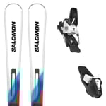 SALOMON Pack ski Salomon E Addikt White/neonbl/red + Mi12 Gw Wht/black/black F80 26 Homme Blanc / Bleu taille 163 2026
