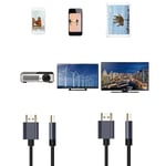 Hdmi Cable V2.0 3d 1080p Ethernet 4k 60hz Hdtv Lcd Led Ps4 0.5m 1 Meters