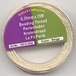 Creativ Smyckestråd - Beading Thread Beige 0,35 mm x 15 m