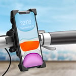SNQ Bike Phone Stand, Adjustable Motorbike Phone Mount with 360°, Compatible with iPhone 11 Pro Max/11/X/XS/XS MAX/8 Plus, Samsung Galaxy S20/S10/S10e/S10 Plus, etc