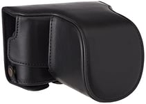 MegaGear MG1451 Ever Ready Leather Camera Case and Strap for Olympus PEN E-PL10, E-PL9 (14-42mm) Black MG1451