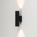 Milan Iluminación Haul-LED-seinävalo, ylös- ja alasvalo, musta