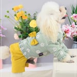 N\C Dog Winter Coat Soft Fleece Pullover Pajamas, Pet Windproof Warm Cold Weather Jacket Vest Cozy Onesie Jumpsuit Apparel Outfit Clothes for Small, Medium, Large Dogs Walking Hiking Travel Sleep