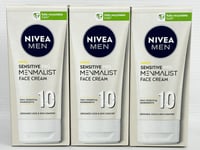 Nivea Men Sensitive Pro Menmalist Face Cream 75ml (Pack Of 3)