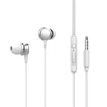 Écouteurs filaires intra-auriculaires avec microphone, écouteurs avec micro et contrôle du volume, basses compatibles avec iPhone, Apple, ordinateur, ordinateur portable