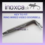 Ring Wired Video Doorbell Cover Plate Removal Key replaces blue star screwdriver