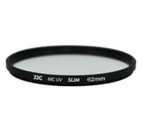 JJC UV-filter 62mm Slim med Multicoating | Ultraviolett filter | Kamerafilter