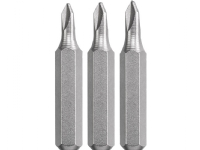 kwb 128740, 3 styck, Tri-Wing, Stål, 0, 1, 2, 28 mm, 25,4 / 4 mm (1 / 4)