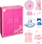 Barbie Le Film - Coffret 3 Tenues Ensemble de Trois Looks iconiques du Film avec Chaussures et Accessoires, Jouet Enfant, HPK01