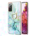 Marmormotiv Samsung Galaxy S20 FE 2022 / Samsung Galaxy S20 FE 5G / Samsung Galaxy S20 FE skal - Grön Marmor Dimma Grön