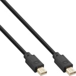 Mini Displayport 1.4 Cable, Plug/Plug Black/Gold, 3M