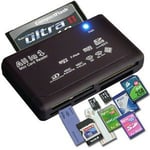 All In 1 - Usb Multi Memory Card Reader Cf Sd Sdhc Mini Micro M2 Mmc Xd Ms - Uk