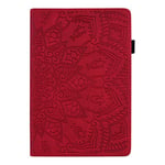 JIan Ying Case for Samsung Galaxy Tab S6 SM-T860 SM-T865 Tablet Slim Cover Protector red Half flower