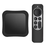 Apple TV 4K 2021 set-top-boks + fjernbetjening etui - Sort