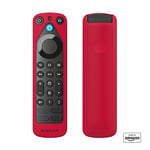 All New, Made for Amazon Remote Cover Case for Alexa Voice Remote Pro (2022 release), Red
