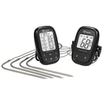 tepro Garten Thermomètre de barbecue noir