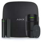 Ajax - Kit d'alarme hub (gsm + Ethernet), noir - Noir