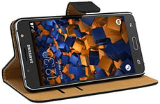 mumbi Etui Cuir Samsung Galaxy J5 (2016) en Book Style - Etui à Clapet Portefeuille Étui Housse Protecteur Pochette Bookstyle noir support / Pied Pivotant