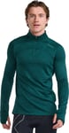 2XU Men's Ignition 1/4 Zip PINE/PINE REFLECTIVE M, PINE/PINE REFLECTIVE