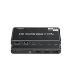 INF 2 in 1 ut USB-C KVM-switch 8K@60Hz 4K@120Hz, 2 ports USB-C switch