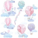 Luftballonger Väggklistermärken, Rosa