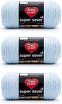 Red Heart Super Saver Lot de 3 – Bleu clair – 198 g – Acrylique – 4 moyen (peigné) – 300 m – Tricot, crochet, artisanat et amigurumi