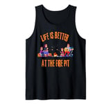 Funny Outdoor Camping For Family, Life is Better of Campfire Tank Top