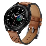 Armbånd lær Samsung Galaxy Watch 4 Classic (46mm) - Brun