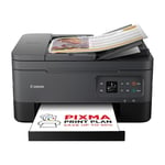 PIXMA TS7450i 3-In-1 Wireless Home Office Printer, Copier, & Scanner - PIXMA Print Plan Compatible - Borderless Photo Printing - Wireless & Smartphone Print/Scan via Cloud Storage (Black)
