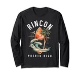 Rincon Puerto Rico Boricua Surf Vintage Surfing Surfer Long Sleeve T-Shirt