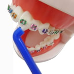 6 x Slim Interspace Toothbrush ~ Tufted End Interdental Orthodontic Braces Teeth