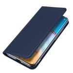 BRAND SET Case for Google Pixel 4a Wallet Case Flip Cover PU leather+TPU Material Protective Cover with Bracket Function Card Slot/Invisible Magnetic Buckle Shockproof Case-Blue
