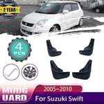 4 stänkskydd för Suzuki Swift 2005~2010 Rs413 413d 415 Stänkskydd fram och bak
