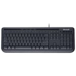 Microsoft ANB-00008 Wired 600 QWERTZ German Keyboard - Black