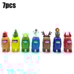 (7 st/set) Among Us Samling Leksak Actionfigurer Presenter för Spelentusiaster Barn Prydnadsföremål Leksaker